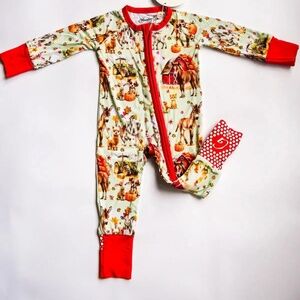 Glimmers Bamboo Hay Day onesie